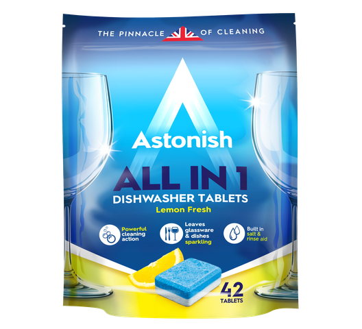 Astonish All in One Dishwasher Tablets - 42 Tablets