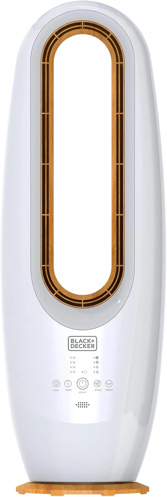 BLACK+DECKER FBL85-B5 Bladeless Fan 85CM - White and Gold
