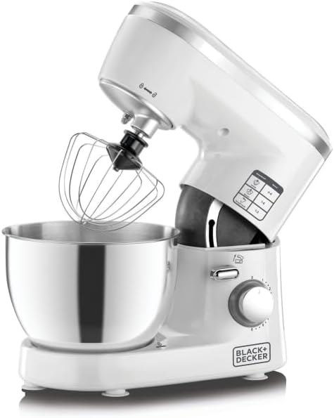 BLACK+DECKER SM1000-B5 Kitchen Machine, 4L Bowl - 1000W