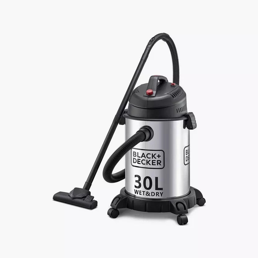 BLACK+DECKER WV1610-B5 Vacuum Cleaner 30L Pot 1600W Stainless Steel