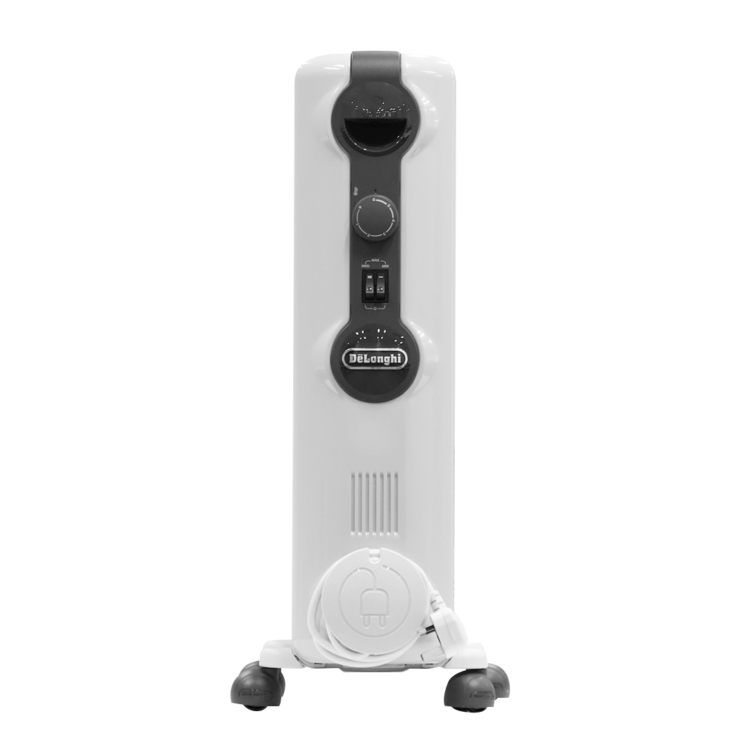 Delonghi TRRS1225 Oil Filled Radiator Heater, 12 Fin - White