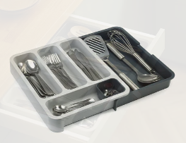 Joseph Joseph DrawerStore Cutlery Tray (Grey/Grey)