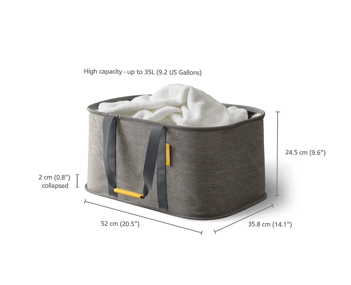 Joseph Joseph Hold-All Collapsible Laundry Bskt (Grey)
