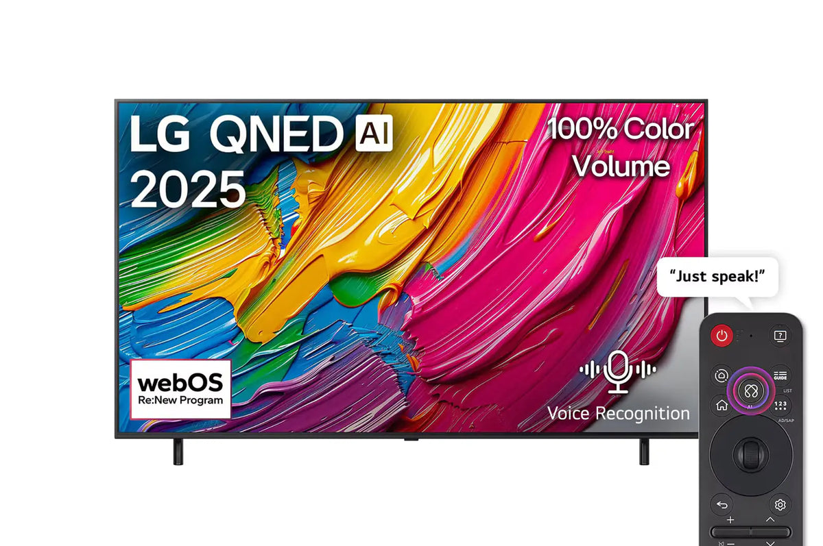 LG 65" 65QNED80A6A 4K QNED TV - Magic remote, Smart, HDR10, a7 AI Processor Gen8, webOS25