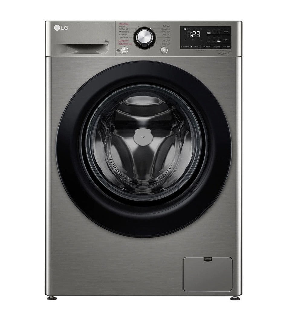 LG F4R3VYG6P Front Load Washing Machine, 9KG - AI DD Technology, Steam Technology
