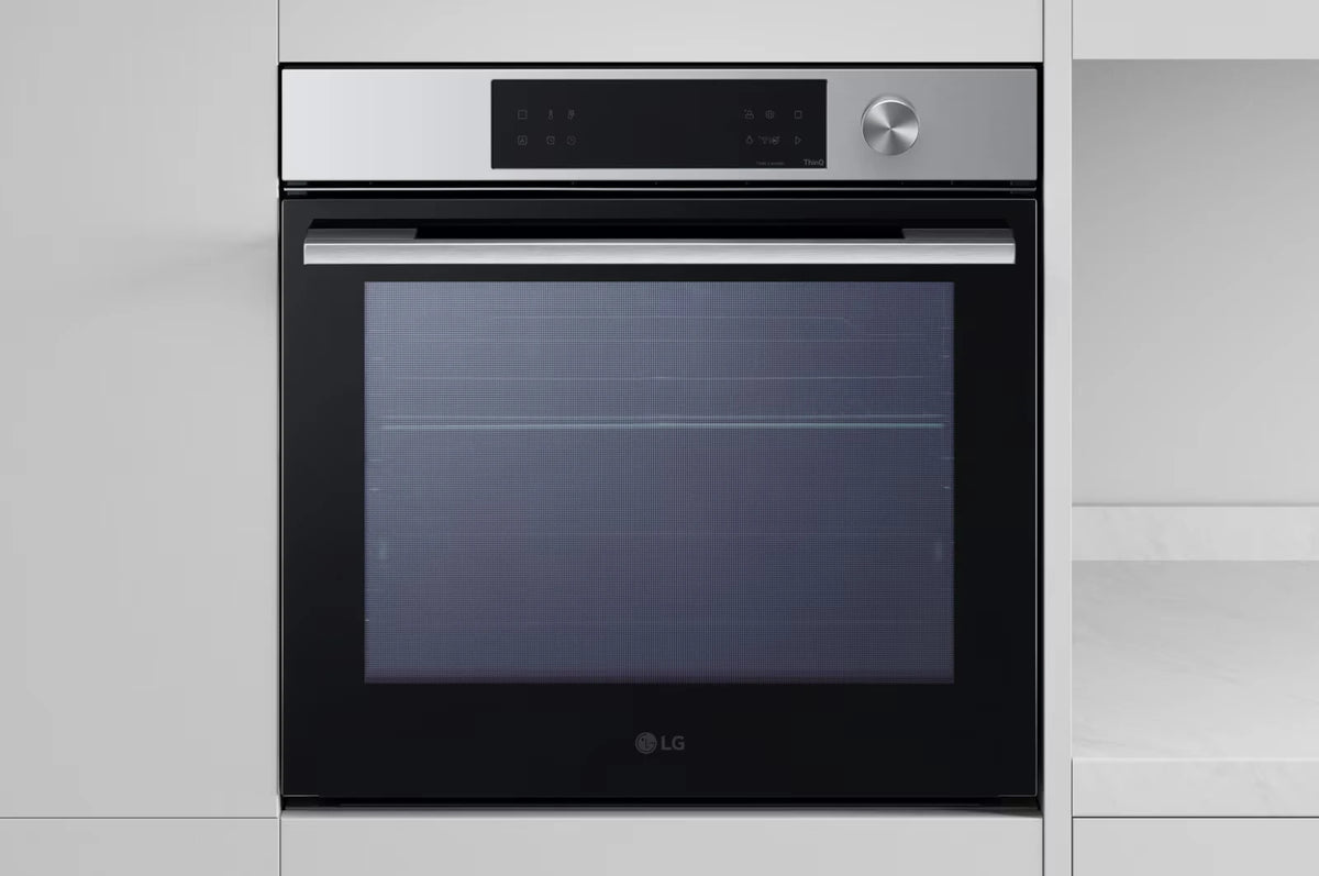 LG WSED7613S InstaView Built In Oven, 60Cm EasyClean™, LG ThinQ™, Silver - 76 Litres