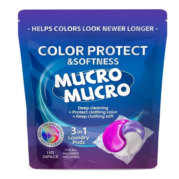 Mucro Laundry Detergent Pods 3 in 1 15G 24's