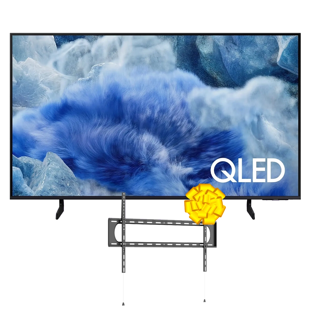 SAMSUNG 75" QA75Q8FAUXKE QLED 4K TV Q4 AI Gen1 Processor, Quantum HDR+, Tizen OS + Get Free VON VXB1205FNL TV Wall Mount (60"-120") Fixed