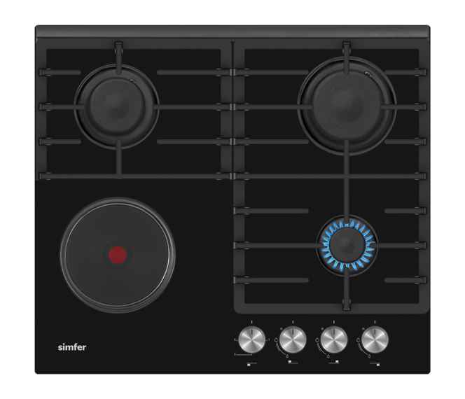 Simfer H6313HESSP 3 Gas + 1 Hob - 60CM