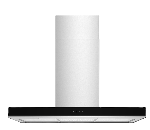 Simfer SM9619 Built in Hood Digi Touch, 60cm - Stainless Steel + Black strip T-Type