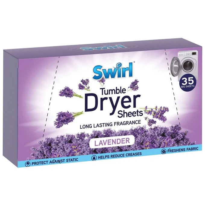 Swirl Tumble Dryer Lavender - 35 Sheets