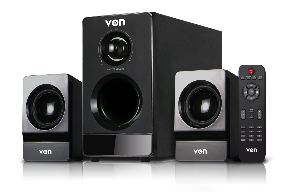 VON 2.1CH VSW0202BEK Subwoofer 20W RMS, Bluetooth