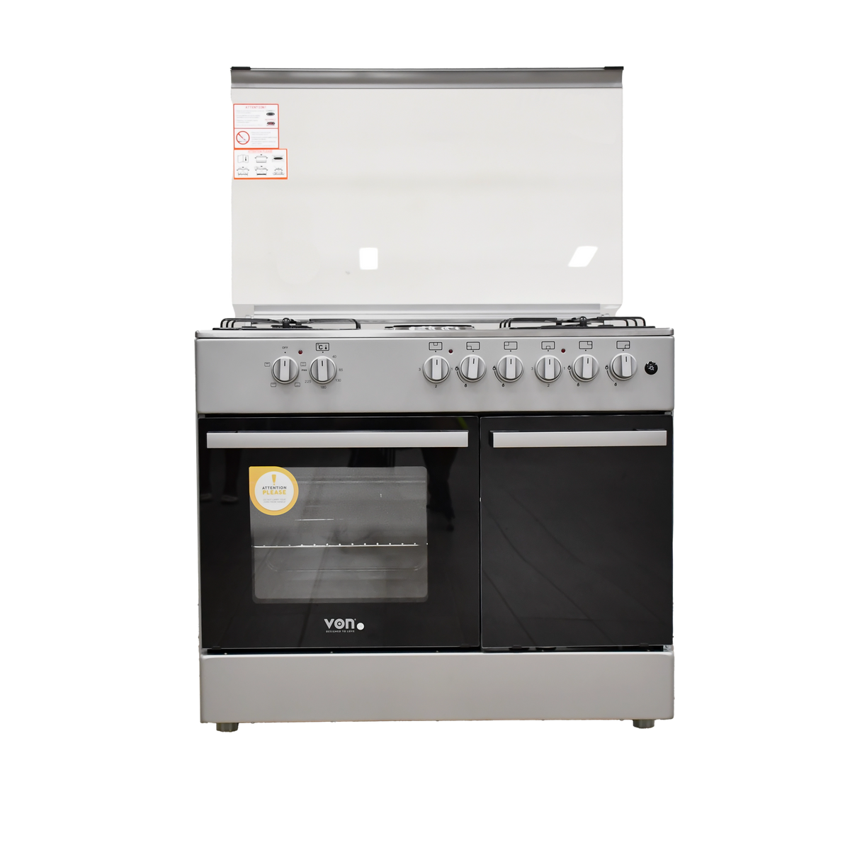 Von Cooker 4 Gas + 2 Electric - VCF964241NFS, Silver