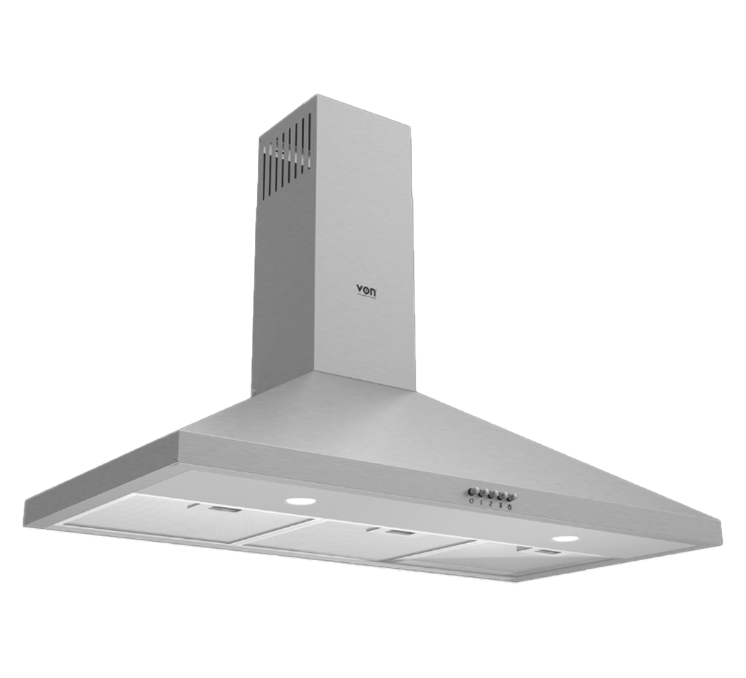 Von VBDP931MFX Built-in Chimney Hood, 90cm - Stainless Steel