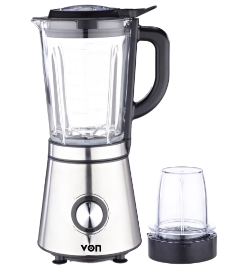 VON VBG601BLX Glass Jar Blender - 600W