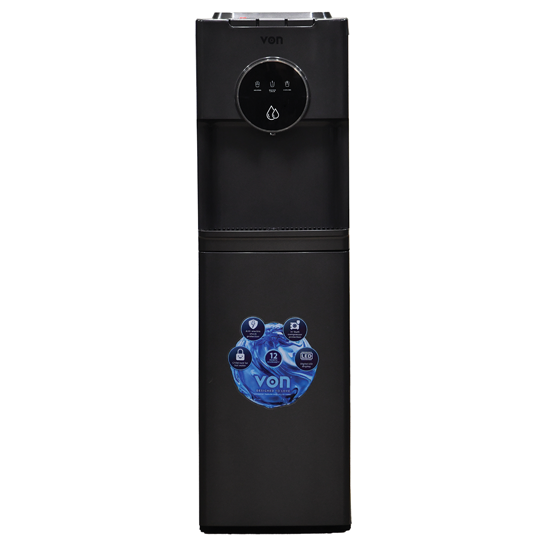 VON VDE-305CLS Bottom Loading Water Dispenser, Free Standing, Electric Cooling – Silver