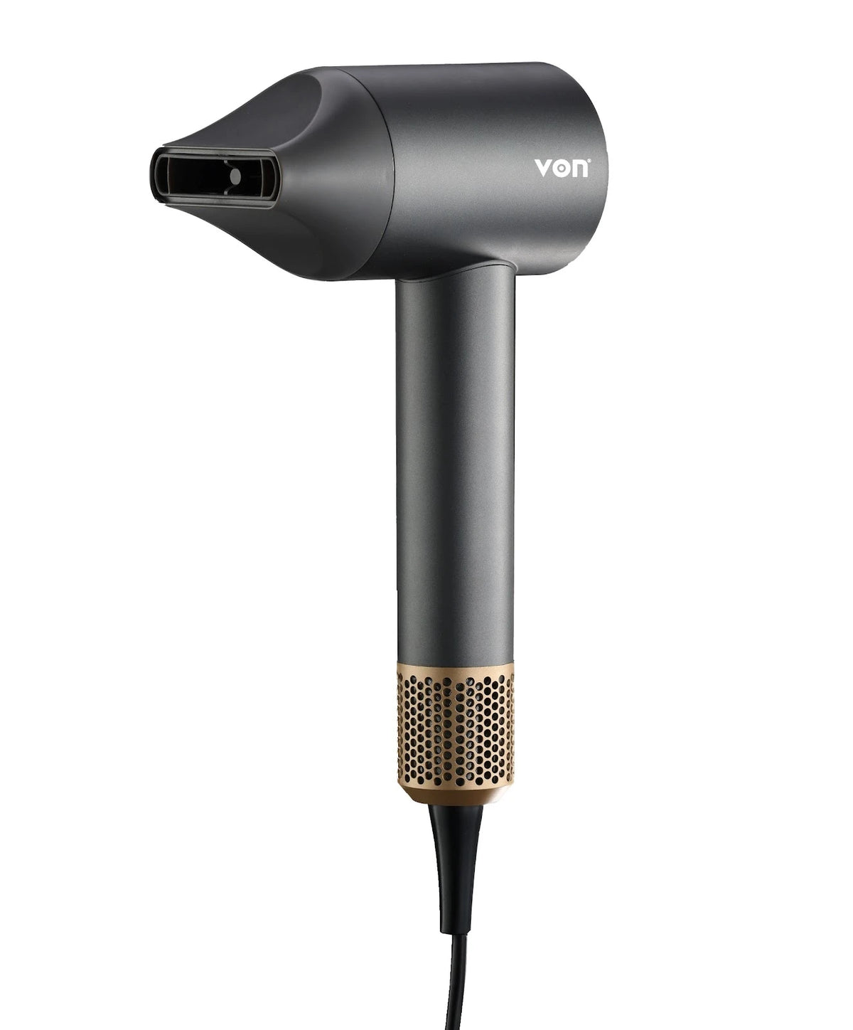 VON VHD16BIRG Hair Dryer, 1600W, Metallic Grey
