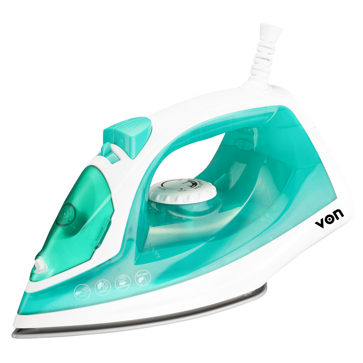 VON VIS161CSG Steam Iron - Ceramic soleplate, 1600W