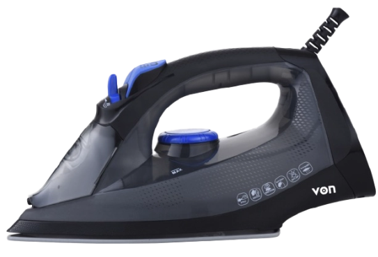 VON VIS221CSK Steam Iron - Ceramic soleplate, 2200W
