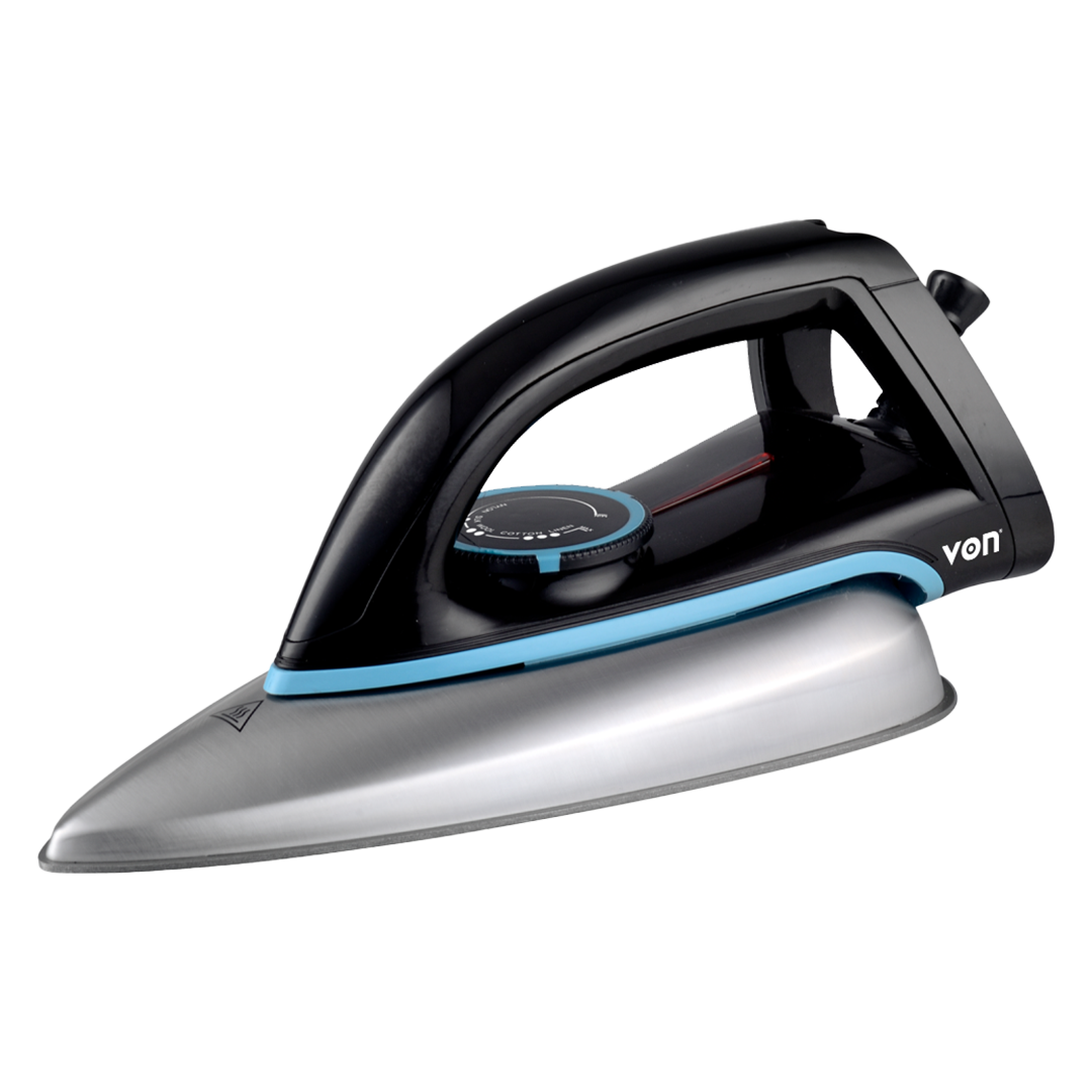 VON VSID12BSK Dry Iron - Nonstick Teflon Soleplate, 1000W