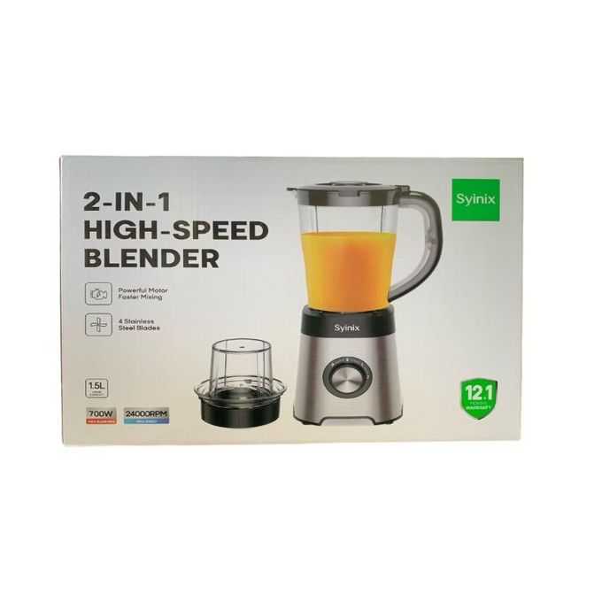 syinix blender Q70BL1 1.5L 700W 4 stainless steel blades