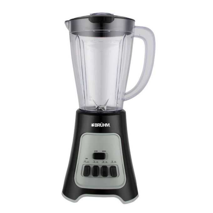 BRUHM 1.5L capacity jar Blender, 400W full copper motor, Anti-slip rubber feet, BBP-15400PPB