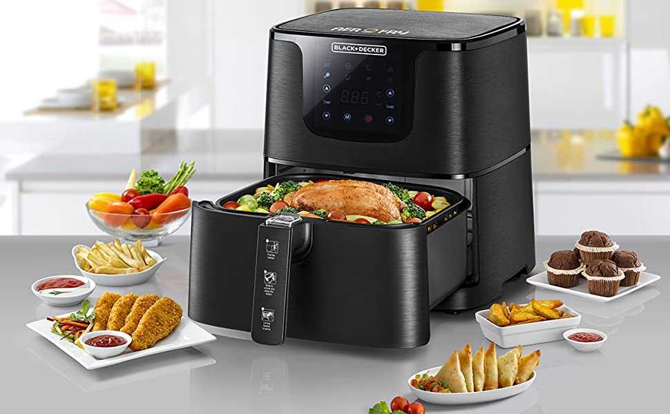 B&D AIR FRYER AF700-B5 DIGITAL 5.8L, BLACK