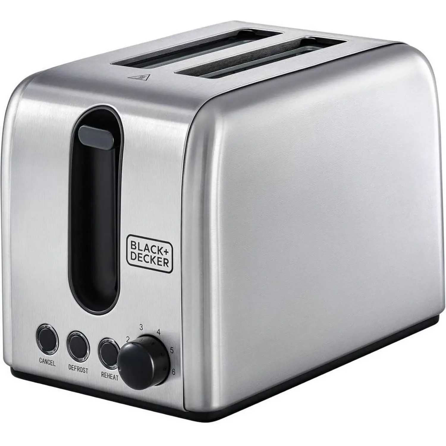 B&D TOASTER 2-SLICE ET244-B5, STAINLESS STEEL
