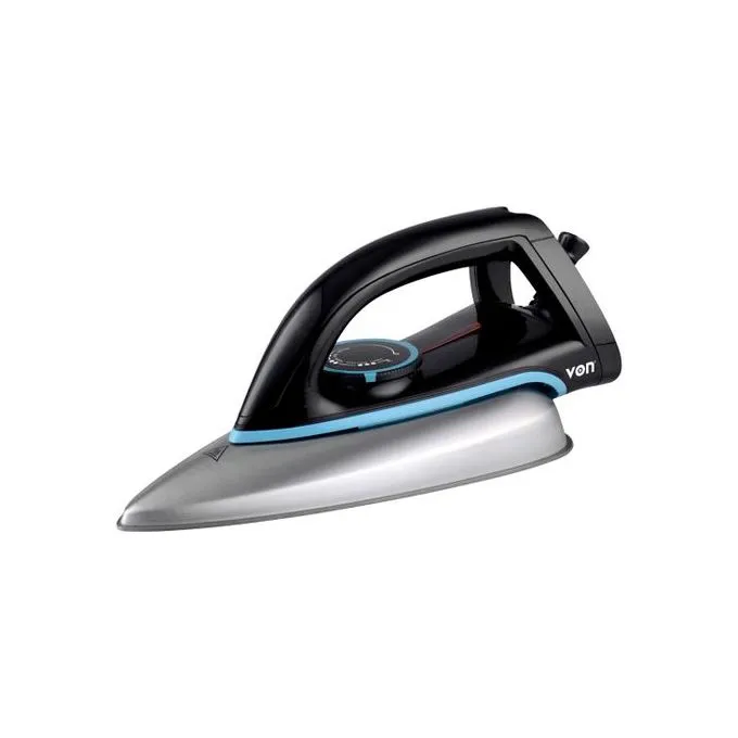 VON DRY IRON VSID12BSK TEFLON PLATE 1000W BLACK