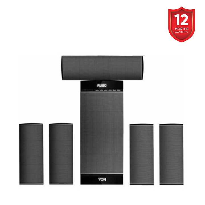 VON SUBWOOFER VES3005FS 300 RMS 5.1CHANNEL,BL