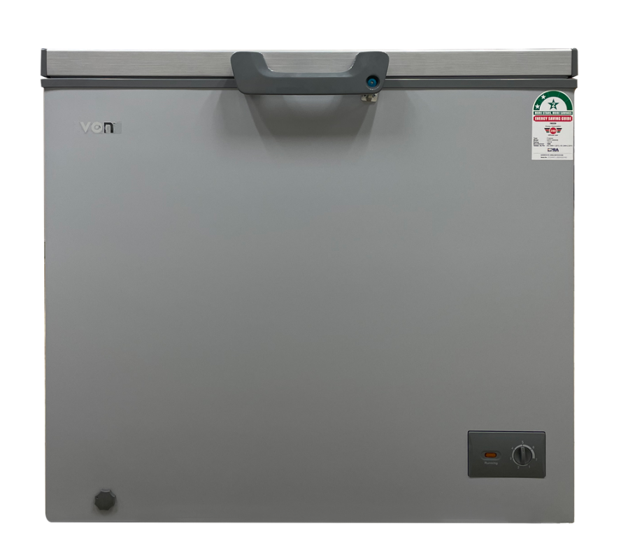 VON CHEST FREEZER VAFC20DHG 198L GREY