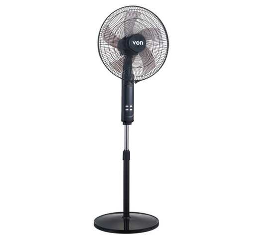 VON 16" STAND FAN VFS-6505-DJK 50W BLACK