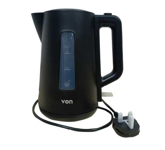 VON CORDLESS KETTLE VKCL17SDK 1.7L,STRIX BLACK