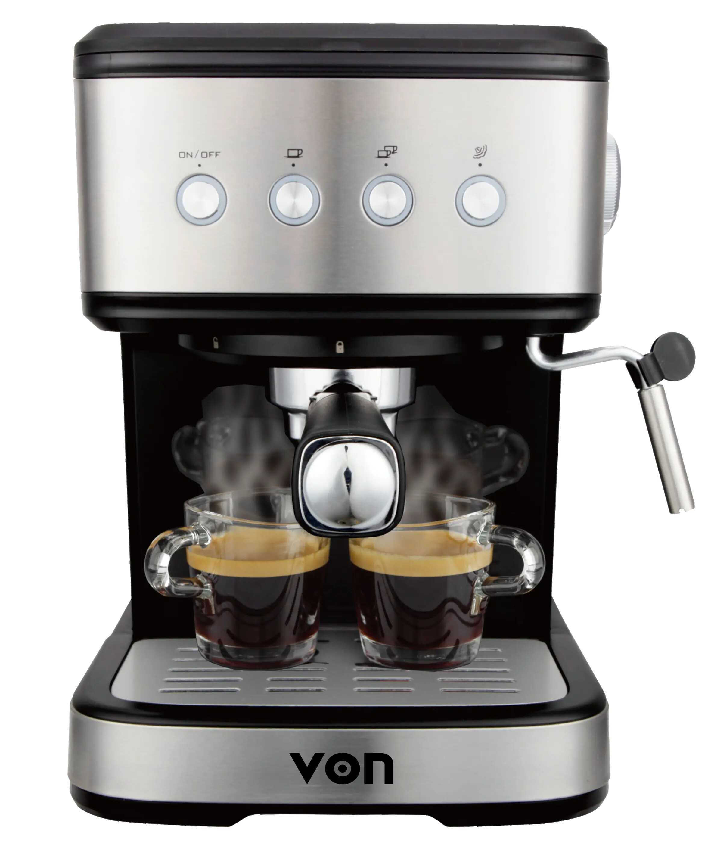 VON COFFEE MAKER VCME-851DX  ESPRESSO,STAINLESS STEEL