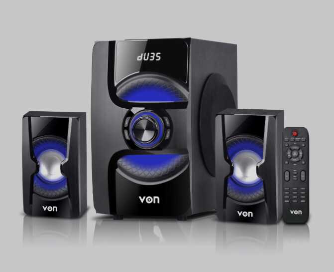 VON SUBWOOFER VSW0962BEK 96W RMS, 2.1CH, BT,