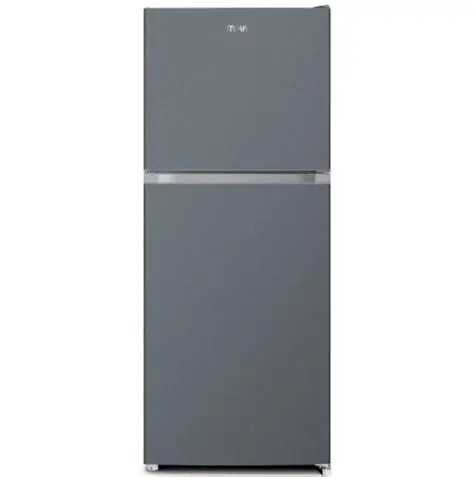 MIKA Fridge, 202L, 2 Door Top Mount Freezer, No Frost (FrostFree), Dark Silver MRNF202DS(MRNF225DS)