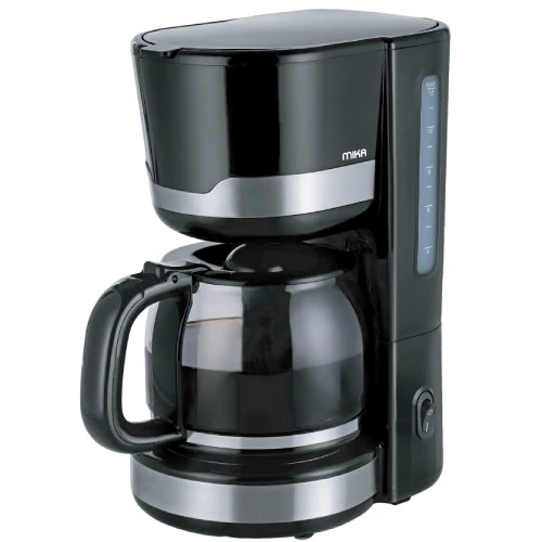 MIKA Coffee Maker, Manual, 12 Cups, 1000W, Black & Stainless Steel, MCMM1002BS