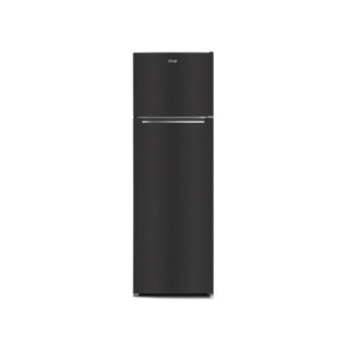MIKA REFRIGERATOR, 261L, 2 Door Top Mount Freezer, Defrost (Direct Cool), Inox Dark Matt MRDCD261XDM(MRDCD261XSF)