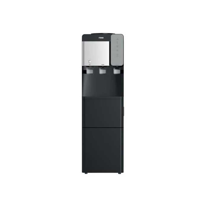 MIKA  Water Dispenser with Ice Maker, Floor Standing, Black & Silver  MWDT3001BS