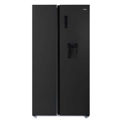 MIKA Fridge, 595L, 2 Door Side By Side, No Frost (Frost Free), INVERTER Compressor, Inox Line Brush, MRNF2DW595XLBV