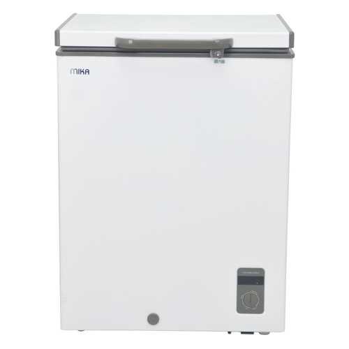 MIKA Chest Freezer, 141L, White Inner, White Grey MCF141WWG