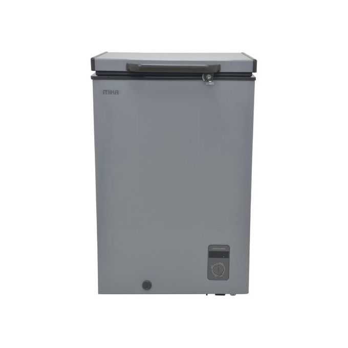 MIKA Chest Freezer, 95L, White Inner, White Grey MCF95WWG