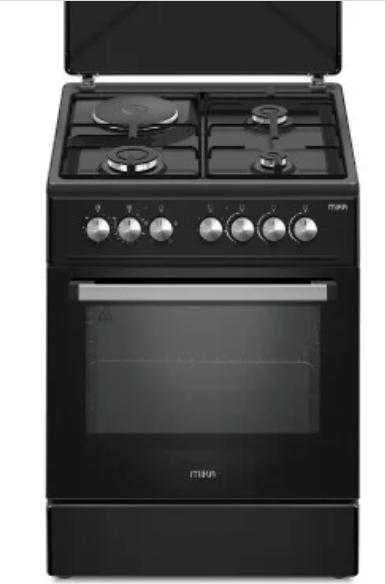 MIKA Standing Cooker, 60cm x 60cm, 3 Gas Pool Jet Burners + 1 RAPID Hot Plate
MST6231WE6DG