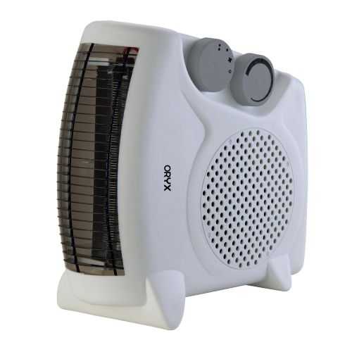 ORYX Fan Heater, 1000W-2000W, White OH1102W