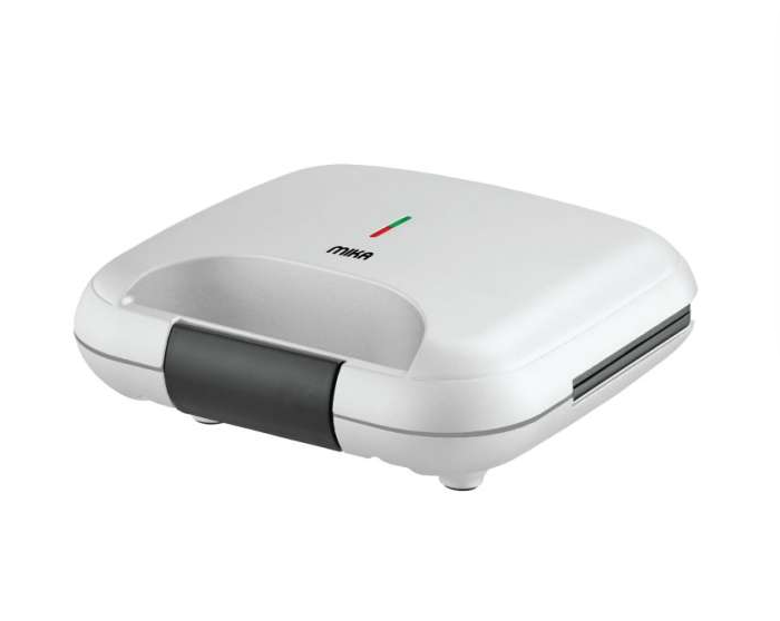 MIKA Sandwich Maker, 2 Slice, 750W, White & Black MSAN2101WB