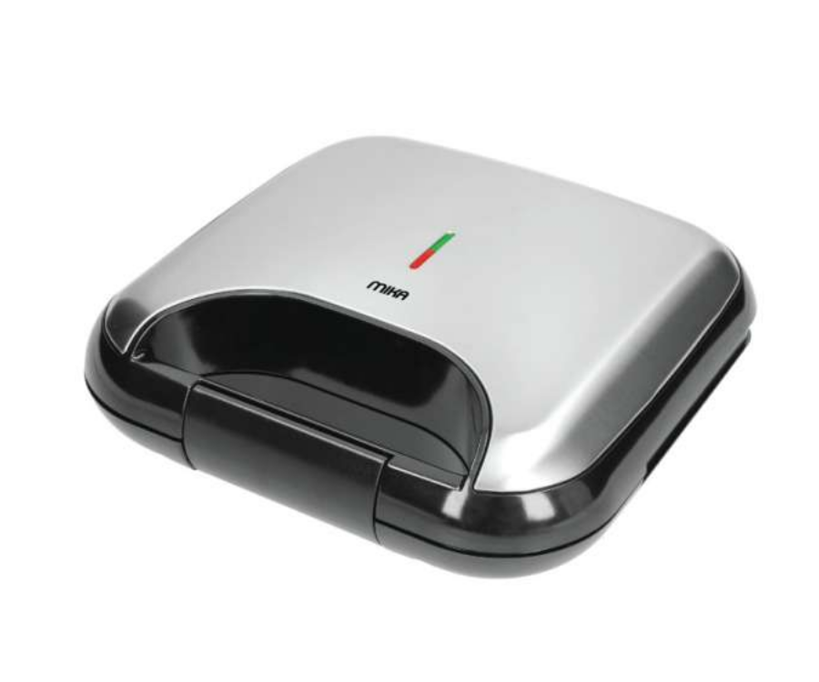 MIKA Sandwich Maker, 2 Slice, 750W, Stainless Steel & Black MSAN2102SSB