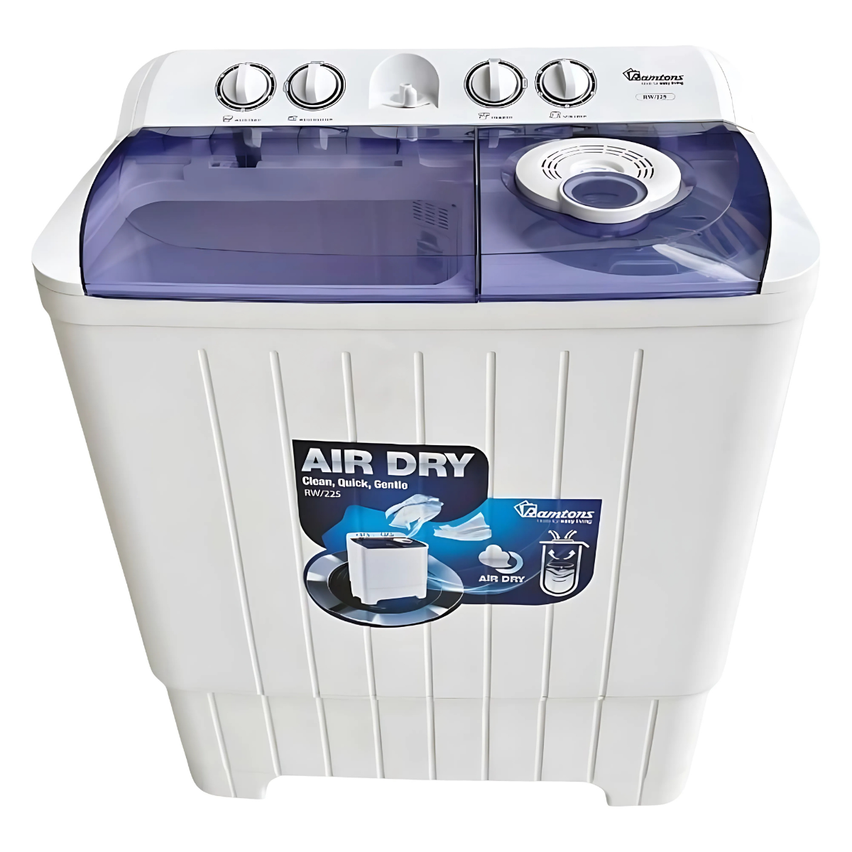 Ramtons Twin Tub 6Kg Washing Machine RW/225