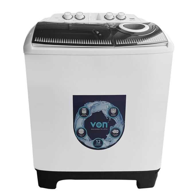 VON TWIN TUB WASHING MACHINE VWM-13TALK,13KG,
