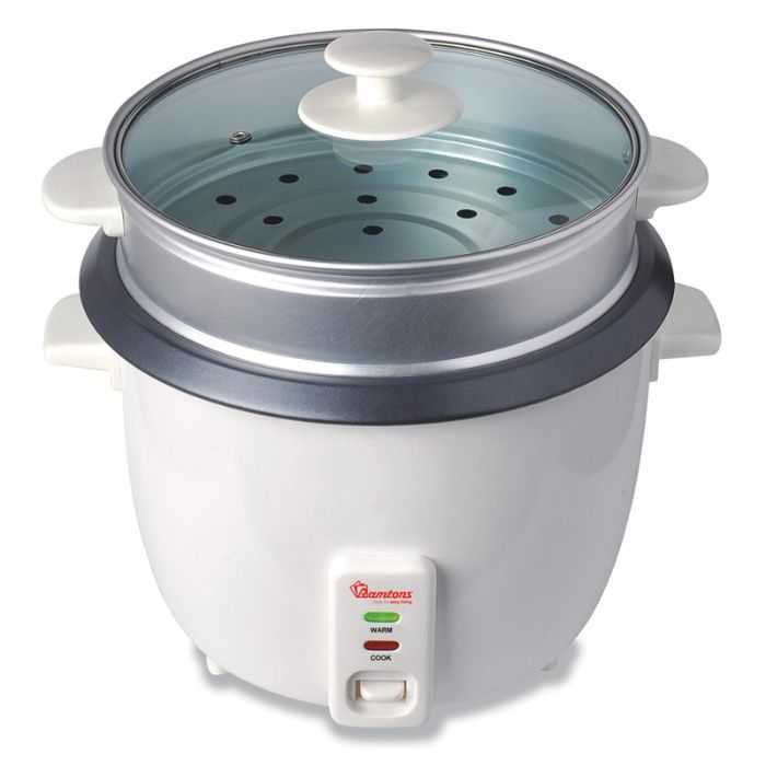 RAMTONS RICE COOKER + STEAMER 1.8LTS, RM/289