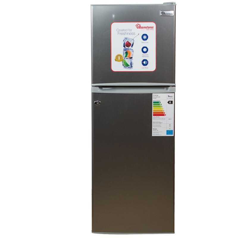 Ramtons 128Lt 2 Door Direct Cool Fridge Titan Steel RF/177